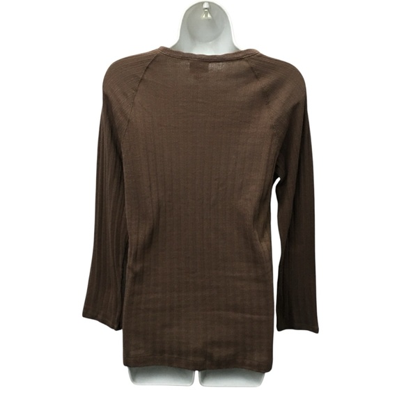 Jaclyn Smith Knit Brown Lightweight Raglan Top - Women’s Small NWOT - Picture 10 of 13